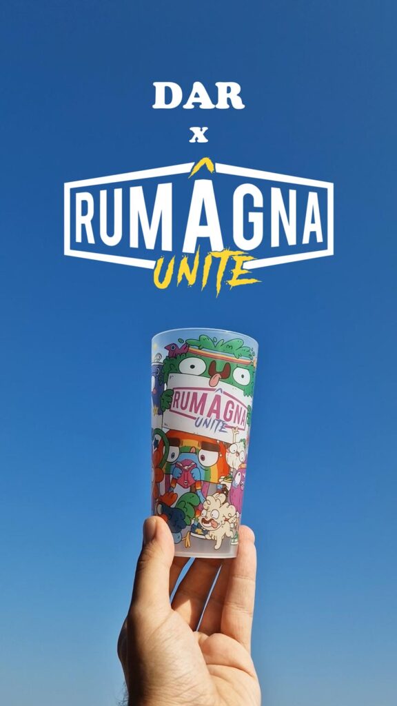 Dar X Rumagna Unite bicchiere